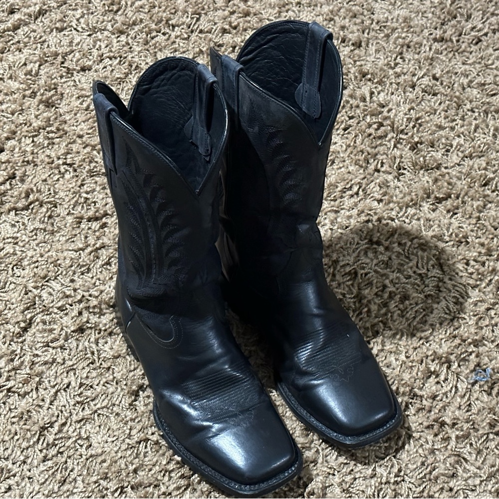 J.B. Dillon Square Toe Western Boots